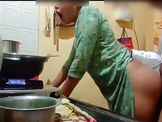 Indian sexy wife got fucked while cooking