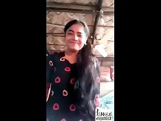 Desi regional Indian Girlfreind uniformly boobs together with slit for bf